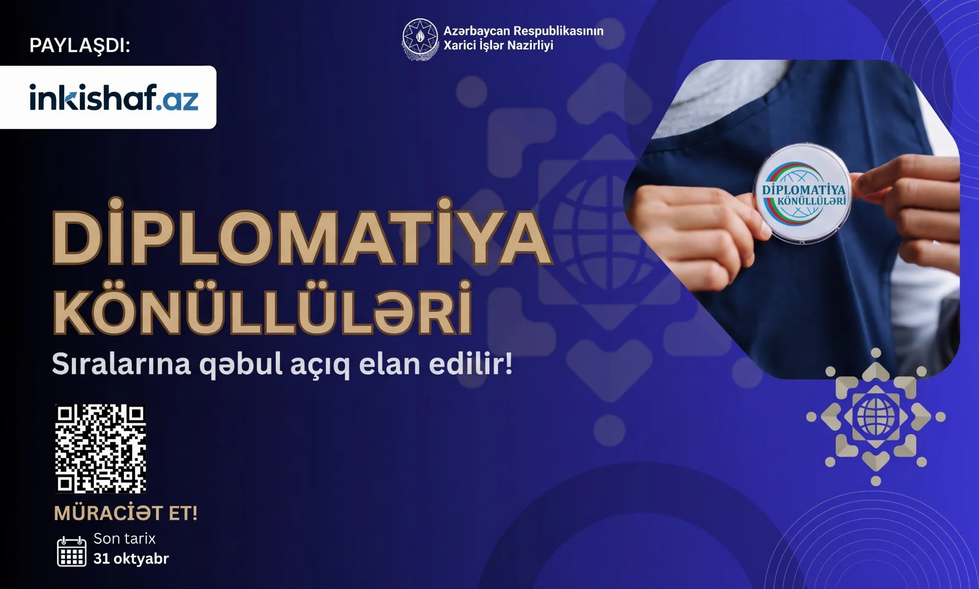 Diplomatiya Könüllüsü ol!
